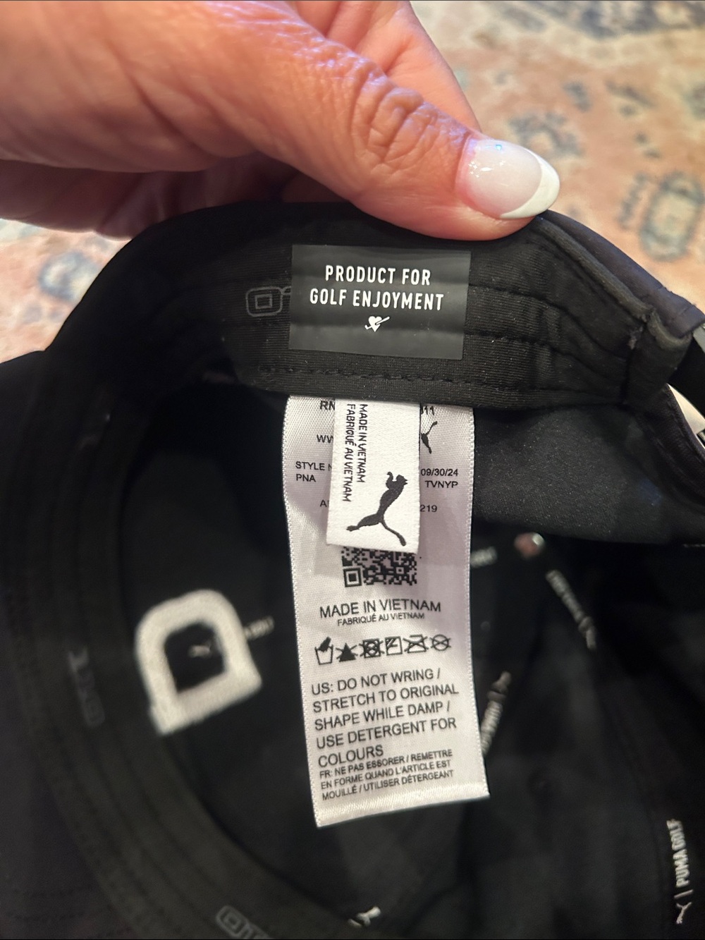 Puma Heritage P Golf Cap - Black - Picture 7 of 11